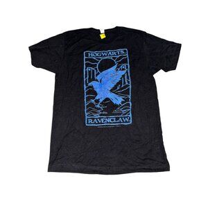 Nwot Ravenclaw Hogwarts Black Harry Potter T-shirt 100% Cotton Sz L